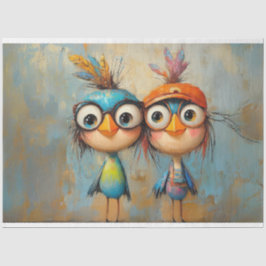 Dekoupage Whimsical Charakter Wackadoodle Brothers Seidenpapier