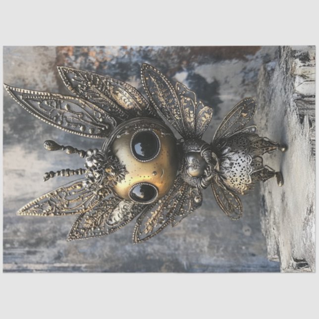 Dekoupage Whimsical Fairy Creature Intricated Wing Seidenpapier (Vorderseite)