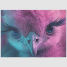 Dekoupage Whimsical Hot Pink Ostrich Tissue Paper Seidenpapier