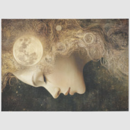 Dekoupage Whimsical Lady Celestie Moon Elements Seidenpapier