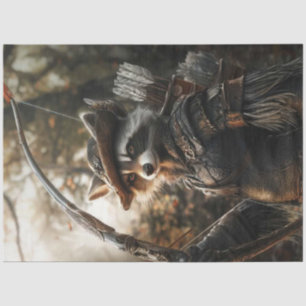 Dekoupage Whimsical Racoon Robyn Hood of Forest Seidenpapier