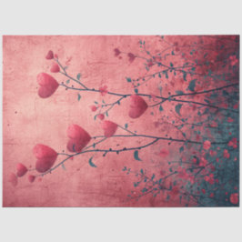 Dekoupage Whimsical Valentine Romantische Herzen Seidenpapier