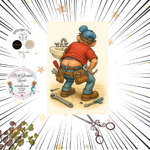 Dekoupage whimsische lustige Klempnerkunst  Seidenpapier