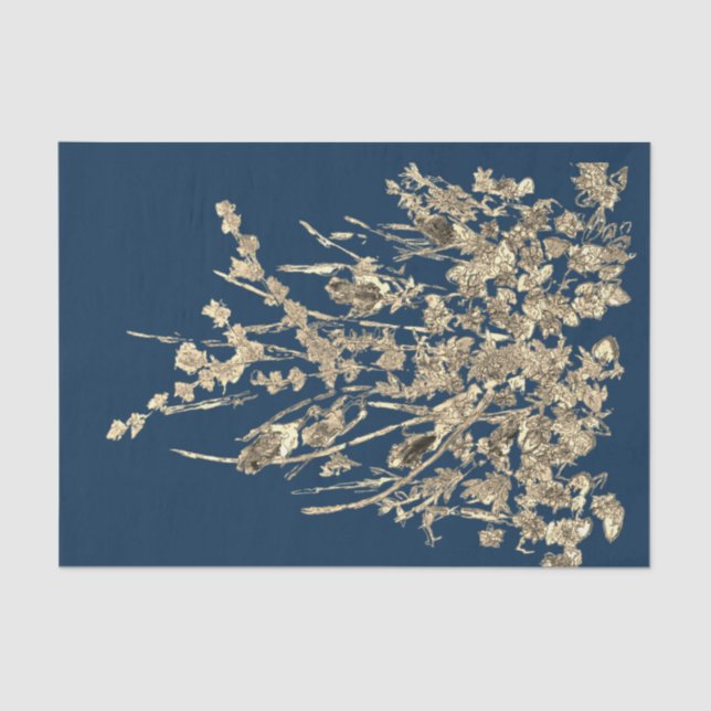 Dekoupage-Wildblume Seidenpapier (Vorderseite)