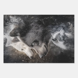 Dekoupage Wrapping Paper Bear Eagle Elch 3 Design Geschenkpapier Set