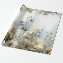 Dekoupage Wrapping Paper Floral Design Pastete
