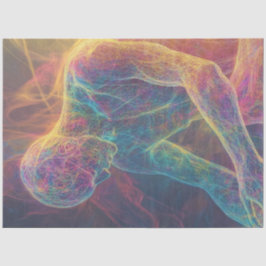 Dekoutieren der Abstrakten Leuchtanzeige Seidenpapier