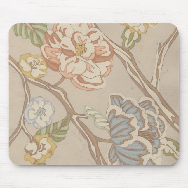 Dekrative Organza Chintz Floral Design Mousepad (Vorne)