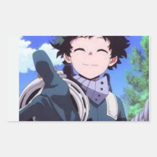 Deku Rechteckiger Aufkleber