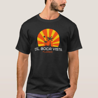 Del Boca Vista Florida Retro Sunset Palm T-Shirt