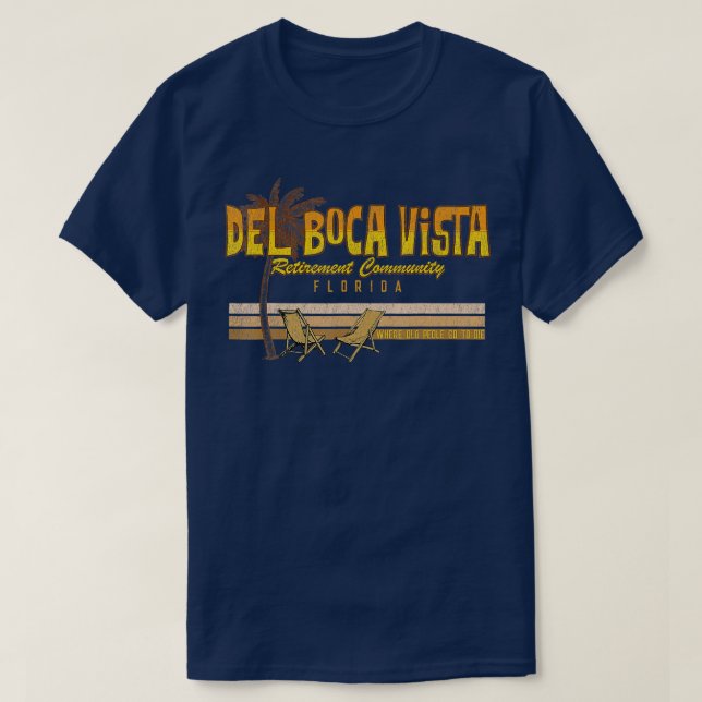 Del Boca Vista Retirement Florida Summer T-Shirt (Design vorne)