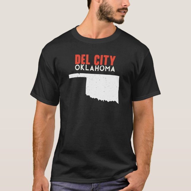 Del City USA State America Travel Oklahoman T-Shirt (Vorderseite)