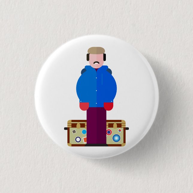 Del Griffith – Classic Comedy Button (Vorderseite)