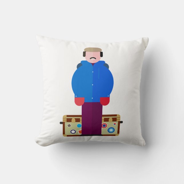 Del Griffith - Classic Comedy Throw Pillow Kissen (Vorderseite)