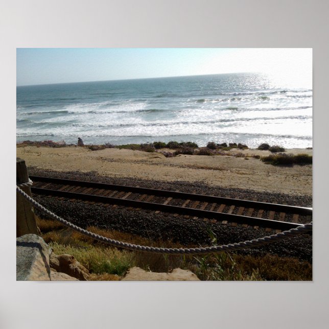 Del Mar Beach von RZB Poster (Vorne)