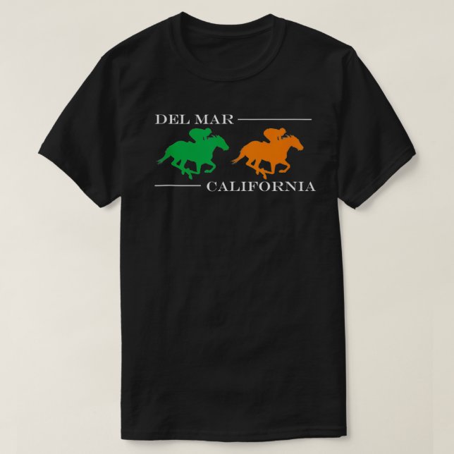 Del Mar California Racing  T-Shirt (Design vorne)