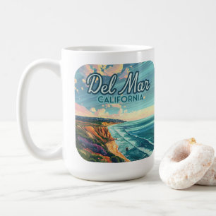 Del Mar California San Diego Beach Pacific Vintag Kaffeetasse
