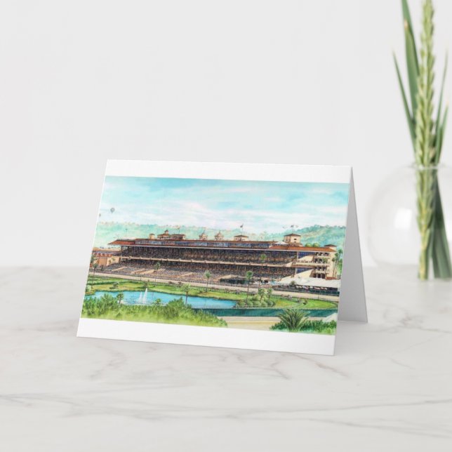 DEL MAR-RENNSTRECKE, DEL MAR KALIFORNIEN KARTE (Vorderseite)