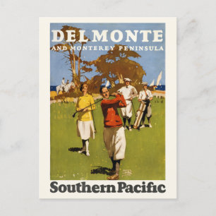 Del Monte und Monterey Peninsula Vintage Poster 19 Postkarte
