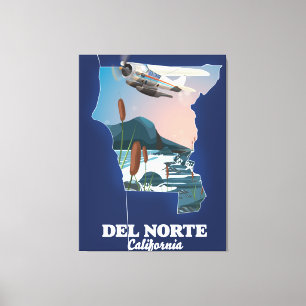 Del Norte California Reiseplan Leinwanddruck