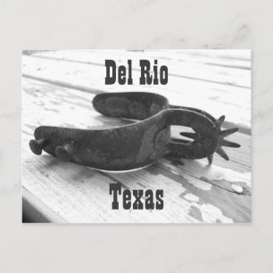 Del Rio Texas spur Postcard Postkarte
