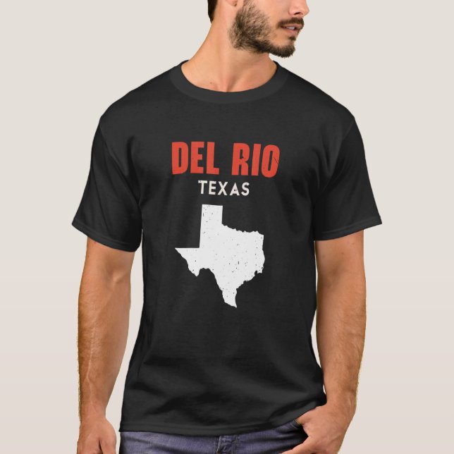 Del Rio Texas USA Staat America Travel Texan T-Shirt (Vorderseite)
