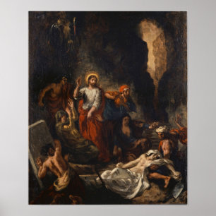 Delacroix - Auferstehung des Lazarus 1850 Poster
