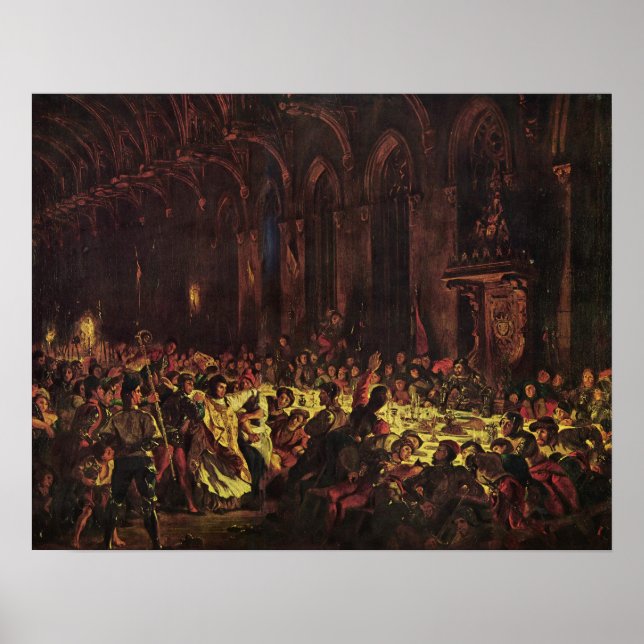 Delacroix - Der Mord an dem Bischof von Lüttich Poster (Vorne)