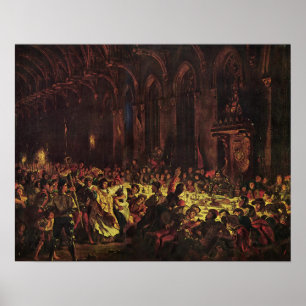 Delacroix - Die Ermordung des Bischofs von Lüttich Poster
