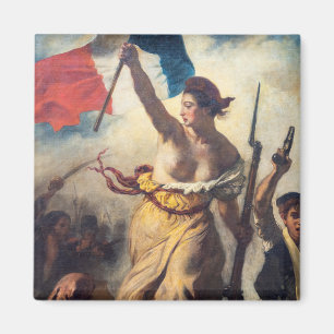 Delacroix - Die Freiheit führt das Volk Nahaufnahm Magnet