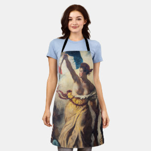 Delacroix - Die Freiheit führt das Volk Nahaufnahm Schürze