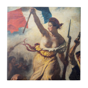 Delacroix - Freiheit führt das Volk - Nahaufnahme Fliese
