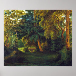 Delacroix - George Sand's Garden in Nohant Poster