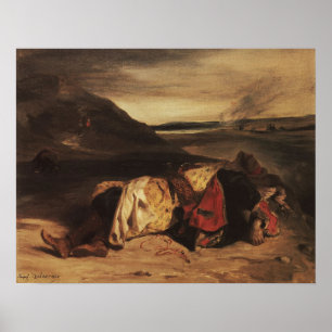 Delacroix - Hassans Tod Poster