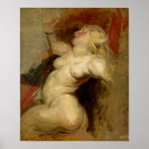 Delacroix - Nereide (nach Rubens) 1822 Poster