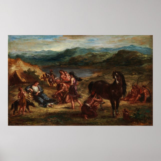 Delacroix - Ovide in Scythians 1862 Poster (Vorne)