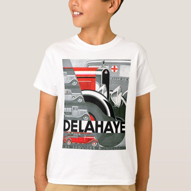 Delahaye ~ Vintage Automobilwerbung T-Shirt (Vorderseite)
