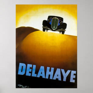 Delahaye - Vintage Car Advertising Poster