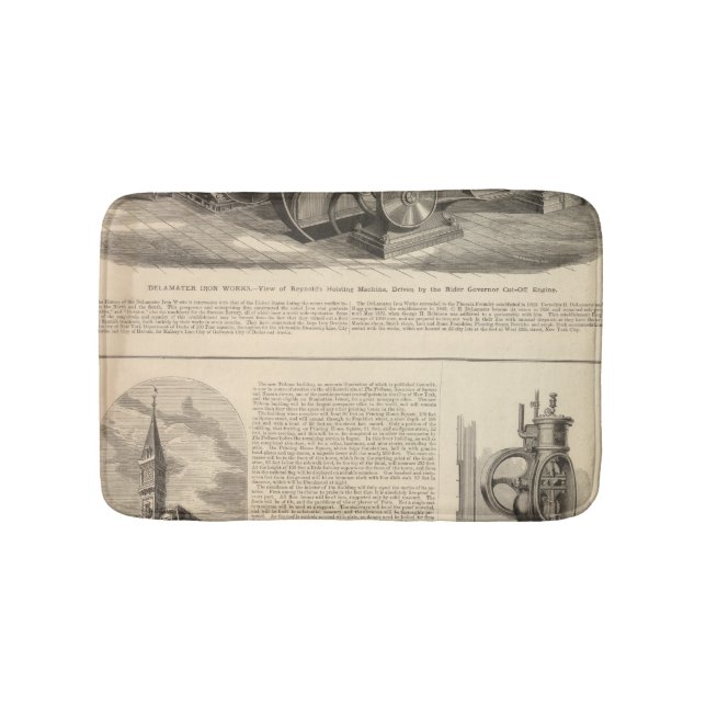 Delamater Eisen-Arbeiten Badematte (Vorderseite)