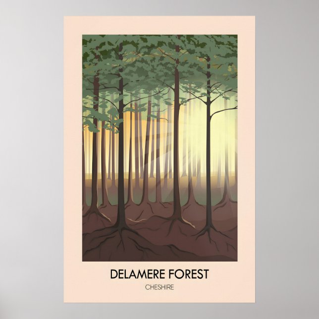 Delamere Forest Reiseplakat Poster (Vorne)