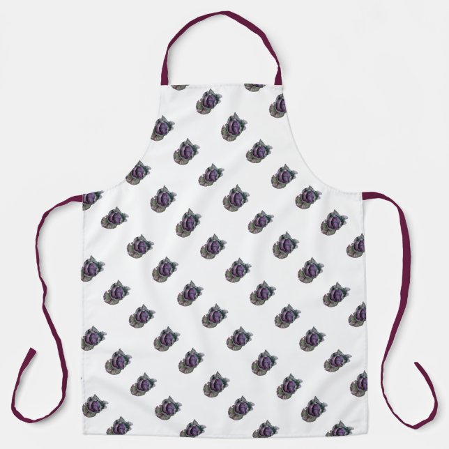 Delantal con acuarela de lombarda schürze (Vorderseite)