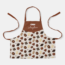 Delantal Patrón de caramelos de chocolate Schürze