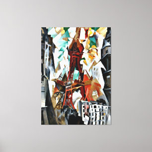 Delaunay - Der Rote Turm Leinwanddruck