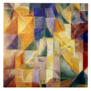 Delaunay - Simultanes Windows, berühmtes Gemälde, Fliese