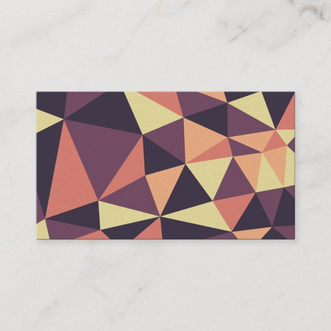 Delaunay Style Triangle Abstrakt 02 Visitenkarte (Vorderseite)