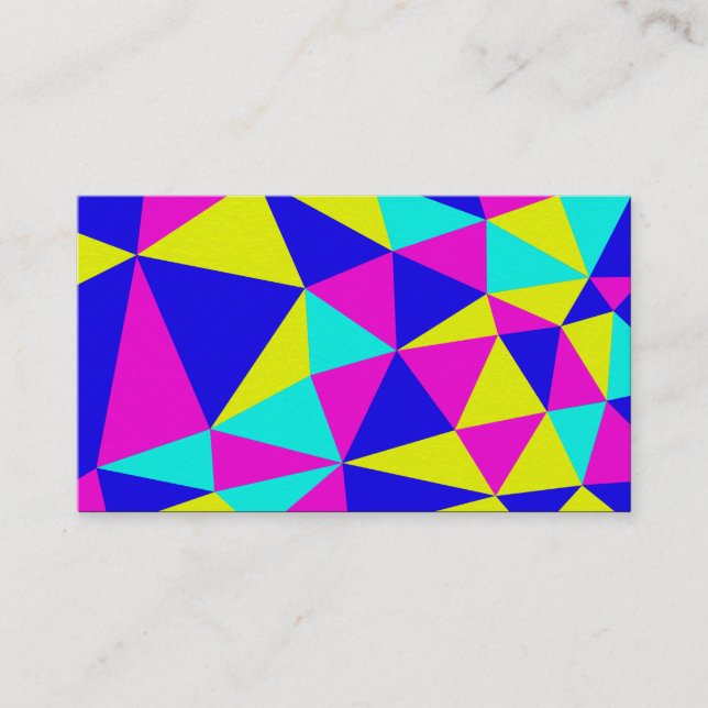 Delaunay Style Triangle Abstrakt 03 Visitenkarte (Vorderseite)