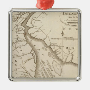 Delaware 5 silbernes ornament