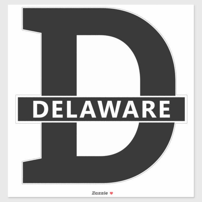 Delaware Aufkleber (Blatt)