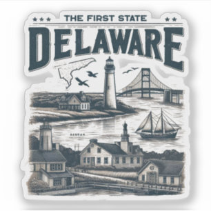 Delaware Aufkleber
