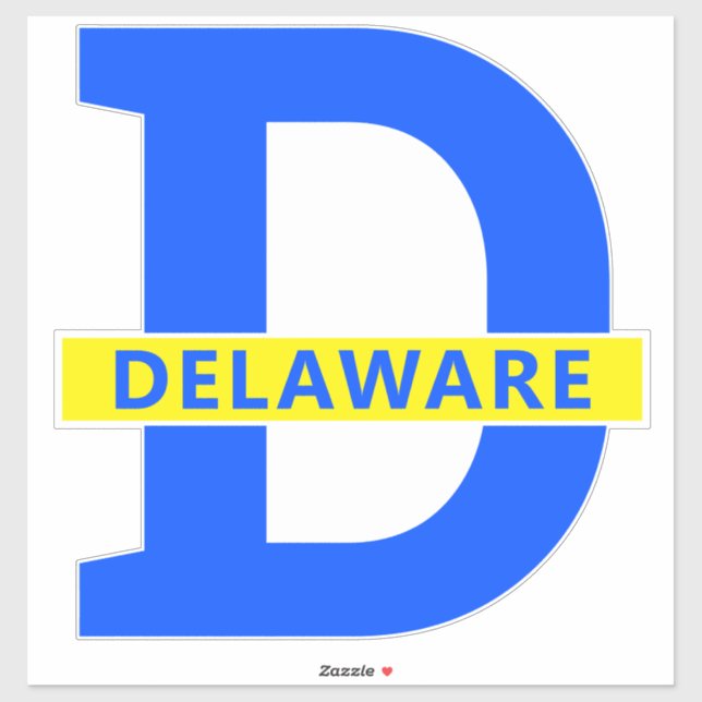 Delaware Aufkleber (Blatt)